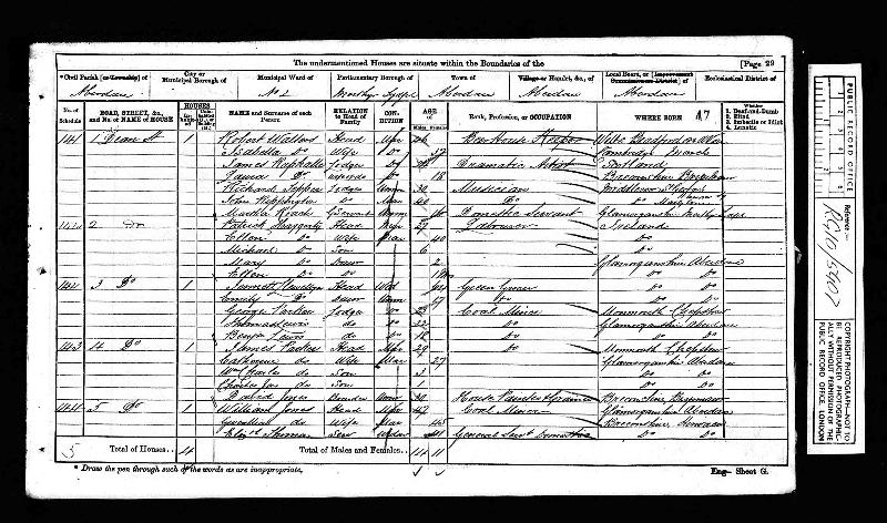 Rippington (John) 1871 Census